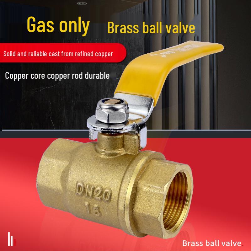 Verdicktes Vollkupfer-Kugelhahn für Gas, Hauptschalter, 1/2", 3/4", 1" Rohrleitungsarmaturen