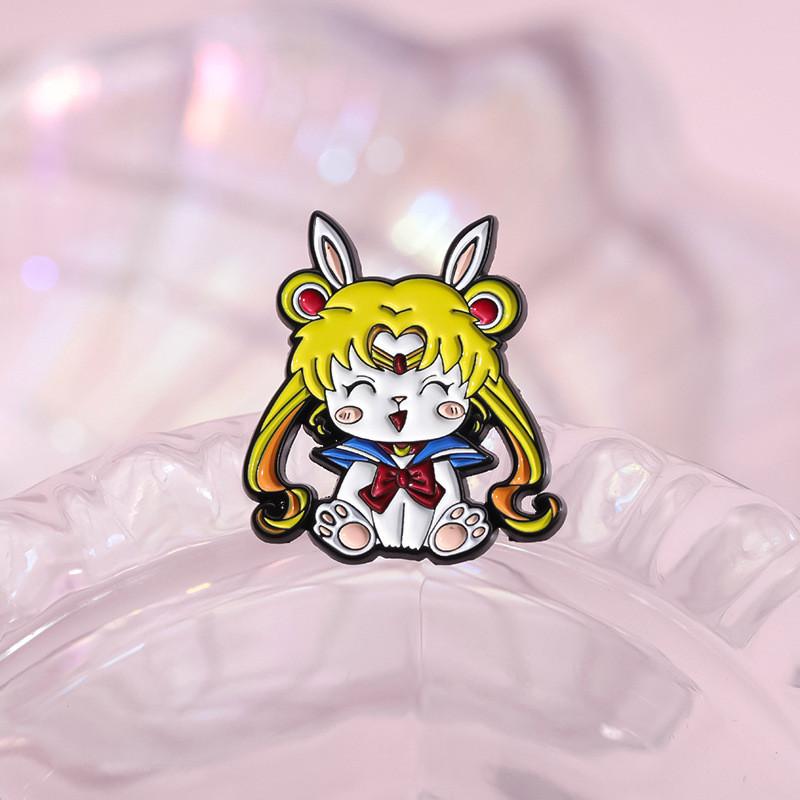Unique And Stylish Anime Character Metal Badge Cute Fire Dragon Brooch Pin