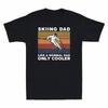 Ski-Papa Wie Ein Normaler Papa Nur Cooler Lustiges Vintage Herren T-Shirt für Ski-Liebhaber