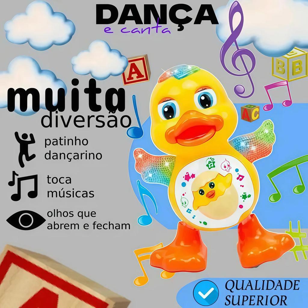 Dancing Space Duck - Electric Musical Toy Dancing Duck With Sound And Light