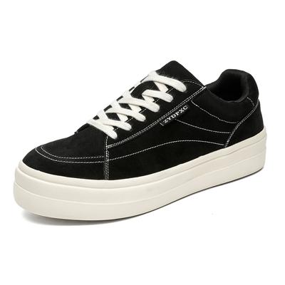 Japanese Retro Versatile Niche Men's Shoes, Autumn Casual Board Shoes, Sports Round Toe Trendy Shoes for Men
