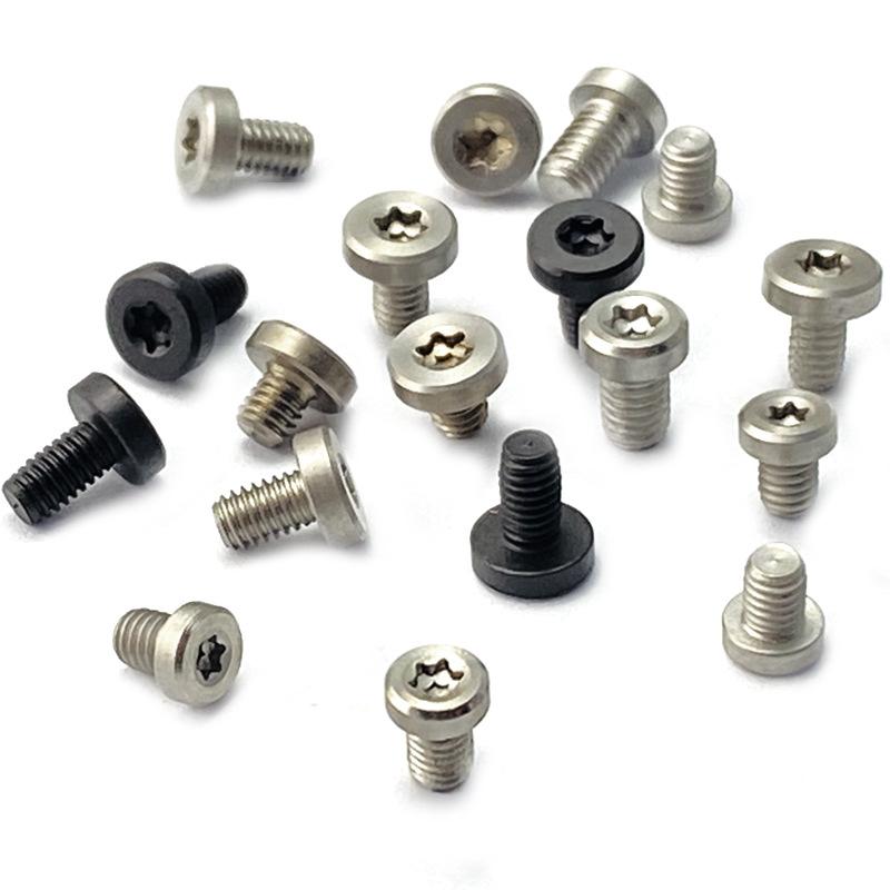 4PCS DIY Knife Handle Screw Folding Knife Shank T8 Plum Screw Oppose Lock Rivet Tools Knife Fastening Screws