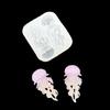 Flexible Nails Mould Jellyfish Shape Nails Art Template Molds Silicone Texture Suitable for Beauticians and Art Learners