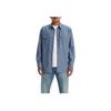 Levis Barstow Standard Fit Leichtes Westernhemd Uni Button-Down Denim Langarmhemd Herrenhemden Blau 85744-0067