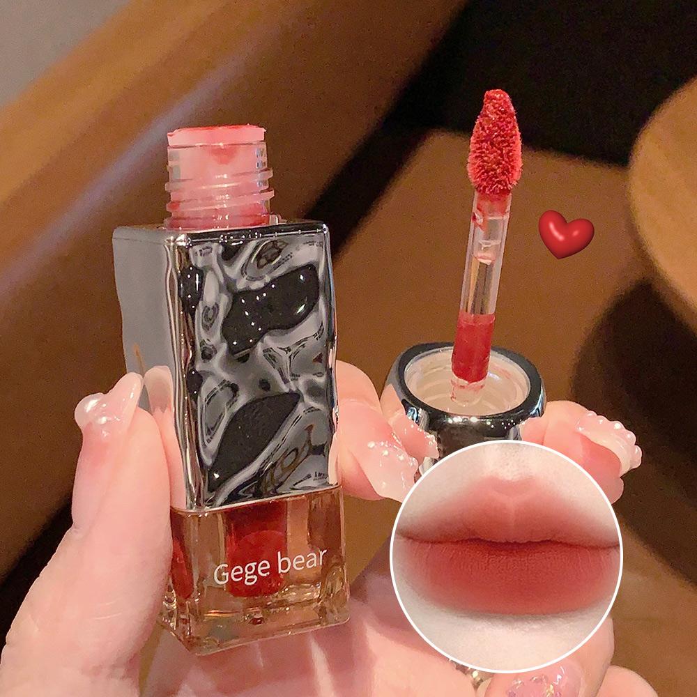 GEGE BEAR Matte Velvet Lip Glaze, Silky and Non-stick, Advanced Color Rendering, Matte Lip Glaze