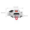Metal Steel Wire Automatic Simulated Winch, RC Crawler Winch, Metal Winch Capstan for RC Crawler Car 1/10 TRX4 D90 SCX10