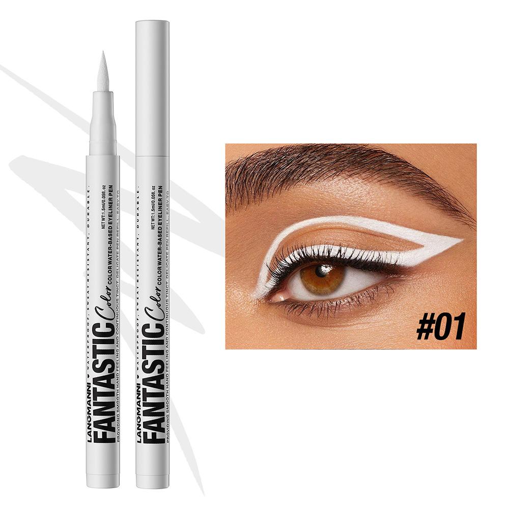 

Подводка для глаз на водной основе Жидкая матовая ярко-красная Быстросохнущая Неразмазываемая подводка-карандаш для глаз Дерзкие Стойкие Образы Косметика