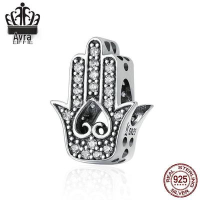 Everly S925 Sterling Silver Personalized Fatima Hand Beads