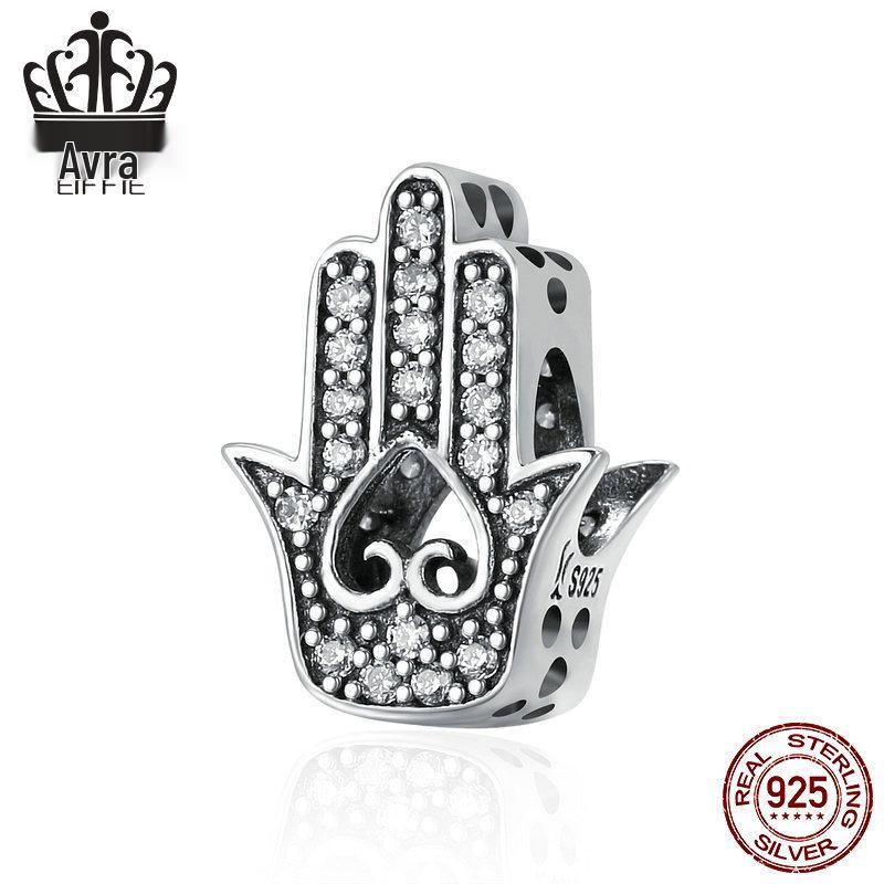 Avle S925 Sterling Silver Devil Eye Bracelet with Oil Drip Beads