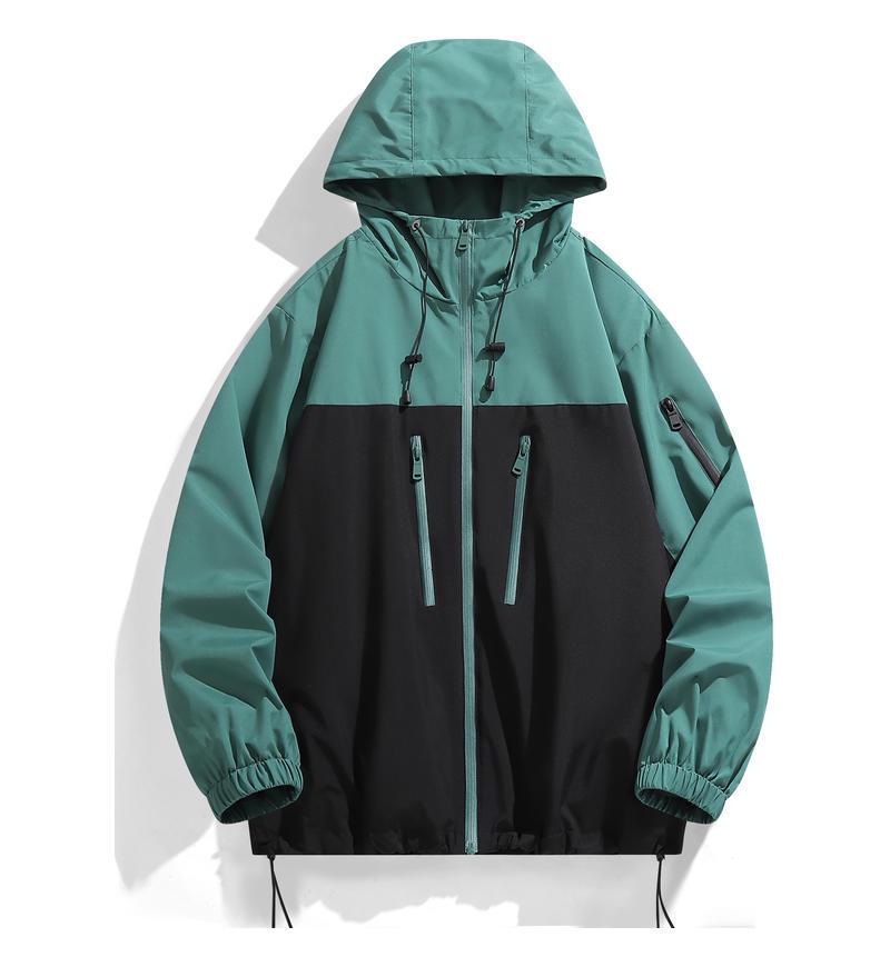 

Unisex Waterproof Windproof Hooded Ski Jacket XL темно-зелений колір