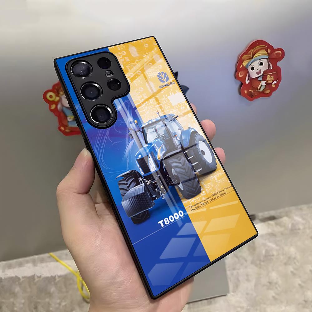 

N-New Holland NHAGs Tractors Phone Case For Samsung S25 S24 Ultra S23 S22 S20 Fe S21 Plus A54 A34 A24 A53 A13 A16 Glass Cover Samsung a34 5g