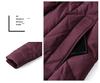Women Down Jacket 2024 Long Over the Knee Coat Thick Warm 90 White Duck Down Mid Length for Middle Aged and Elderly