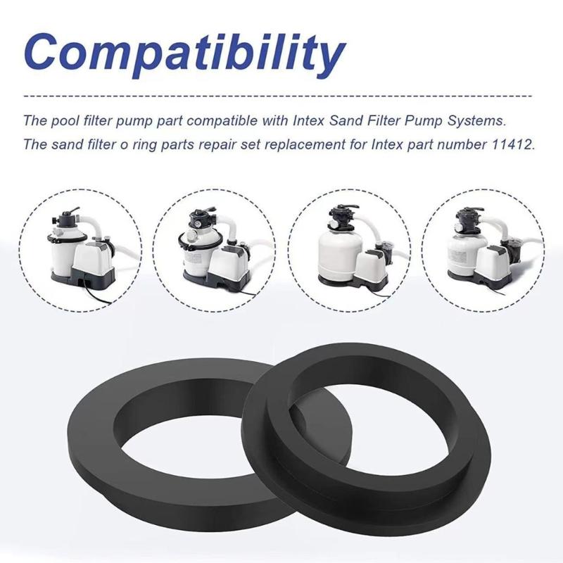 10pack Universal Pool O Rings Replacement Part Heavy Type Rubber Sealing Rings For Swimming Pool Maintenance