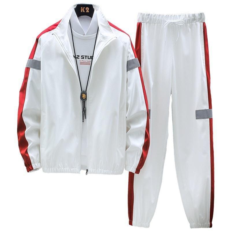 Men Tracksuit Two Piece Set Men'S Sets Sportswear Spring Autumn Jacket+Pants Casual Sports Suit Men Clothing Hip Hop