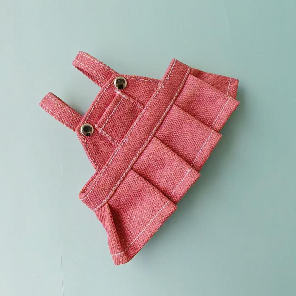 For Labubu Big Into Energe Doll T-Shirt Denim Baseball Cap Strap Skirt Clothes For Labubu Doll Outfit Accessories