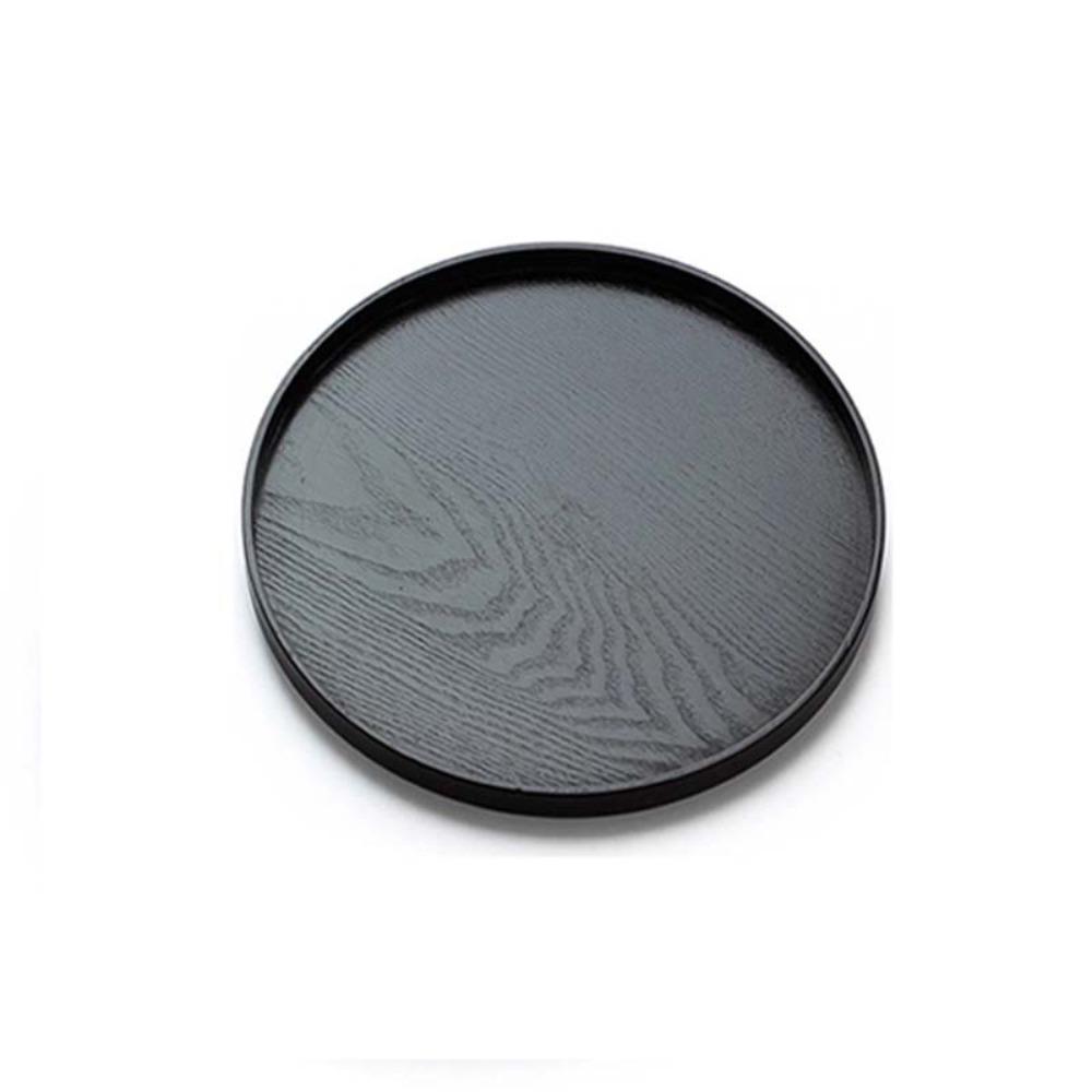 Black Tea Tray Wood Food Plate Household Serving Tray  Hotel