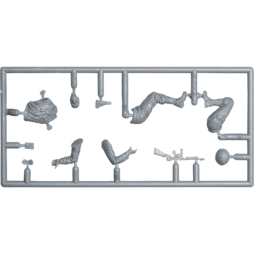Miniart 1/35 scale US Army Motorcycle with WLA Rifleman plastic model