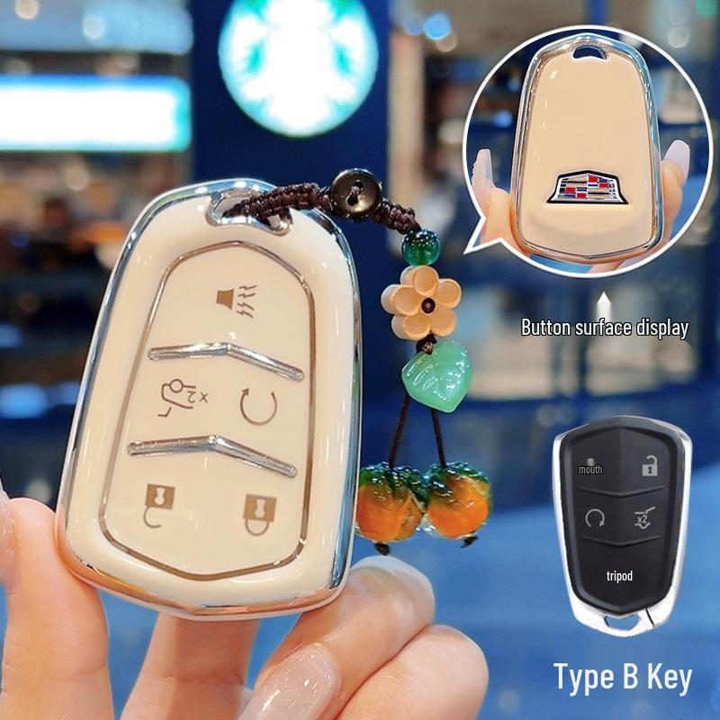 Cadillac Schlüsseletui für XT4, XT5, CT5, CT6, CT4, ATSL und GT4 - Speziell für Frauen entwickelt