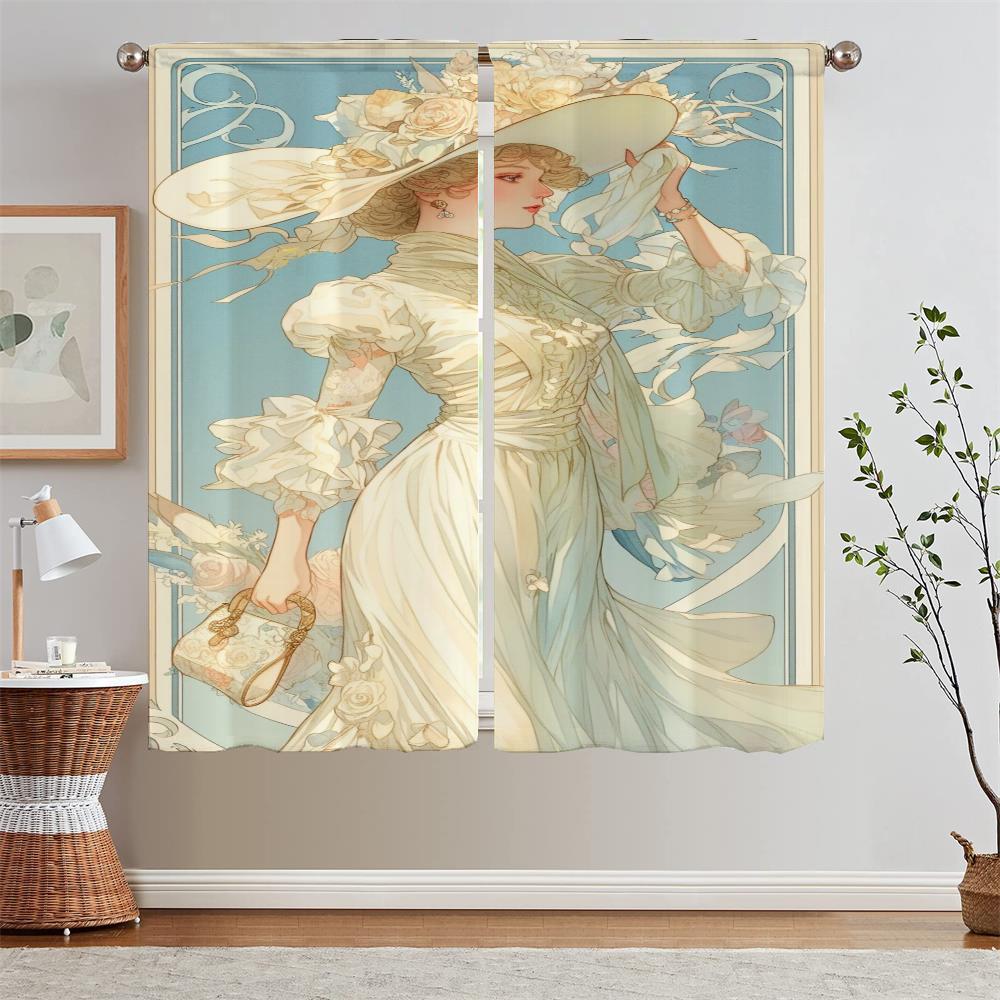 

Yorharu Дешевые вещи с бесплатной доставкой для домашнего интерьера Шторы для гостиной спальни Блэкаут шторы Набор из 2 шт. Кудри W50xH70cmx2pcs-CL