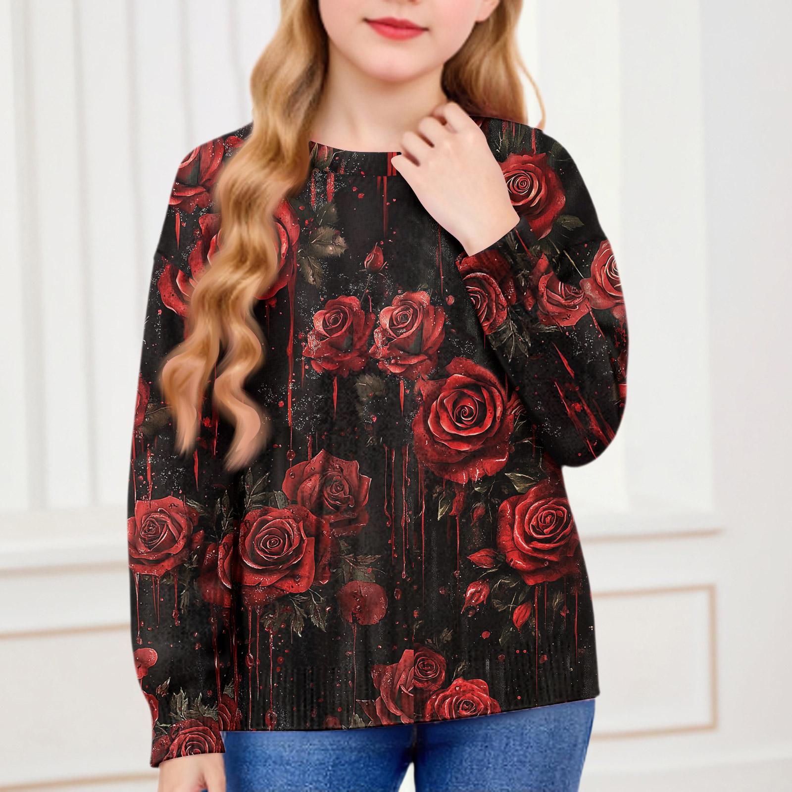 

Толстовки на Хэллоуин для детей, мальчиков и девочек, вязаный свитер, милая рубашка, осенние пуловеры с круглым вырезом 130