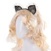 Halloween, Carnival, Party Decoration, Cat's Ears,cat-ear Shaped Bread, Hair Band, Vintage Lace Lace, Gothic Punk Hair Band