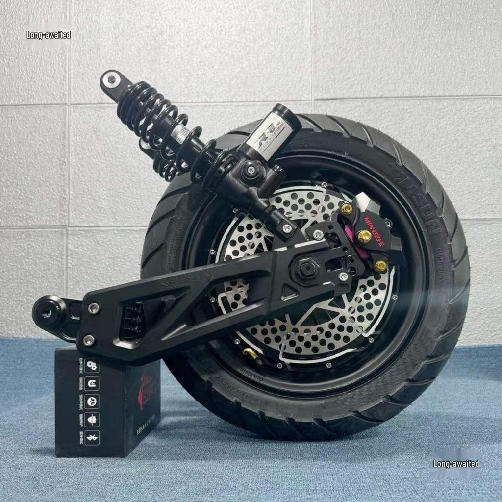 12" 2000W/3000W High-Power Electric Motorcycle Motor with Ninebot Direct Mount AnKe Swingarm Rear Wheel Set (AC)