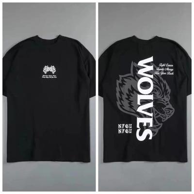 Wolf Head Sports Fitness Training Gym Leisure T-Shirt Men's and Women's Luxury Brand Top 2026 New