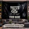Wall Hanging Tapestry Custom NameRammstein Pattern Personalized Printed Fabric Wall Decor