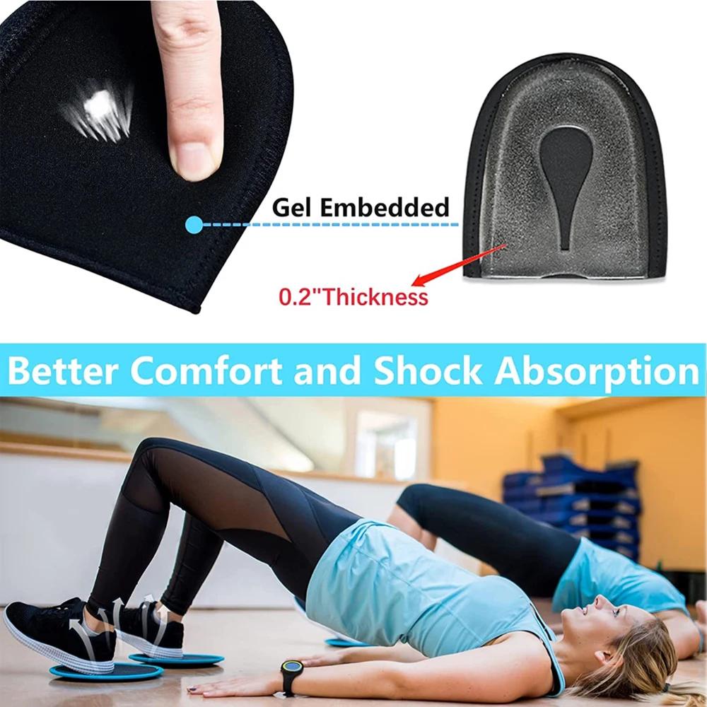 Durable And Safe Plantar Fasciitis Heel Spur Foot Support With U-Shaped Silicone Gel Heel Cups For Heel Pain Relief Insoles For Man Woman Walking