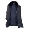 EPOCA Navy Blue Fox Fur Down Coat coat 44 NavyUsed