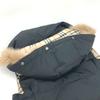 BURBERRY London Hood fur Down vest Nylon Black/SilverHardware