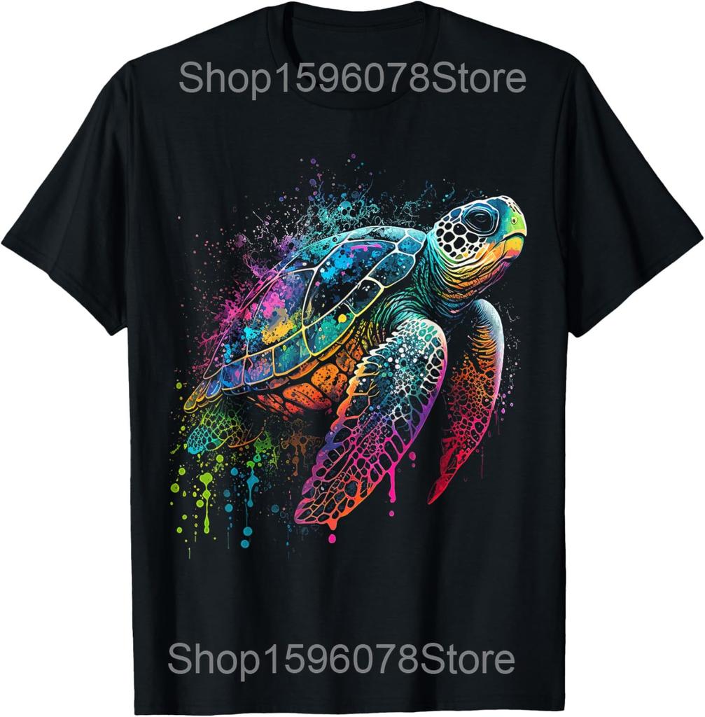 Types of Turtle Wildlife Mountain Meme T Shirts Men Humor Streetwear Tee Shirt Short Sleeve Unisex Types of Turtle Clothing