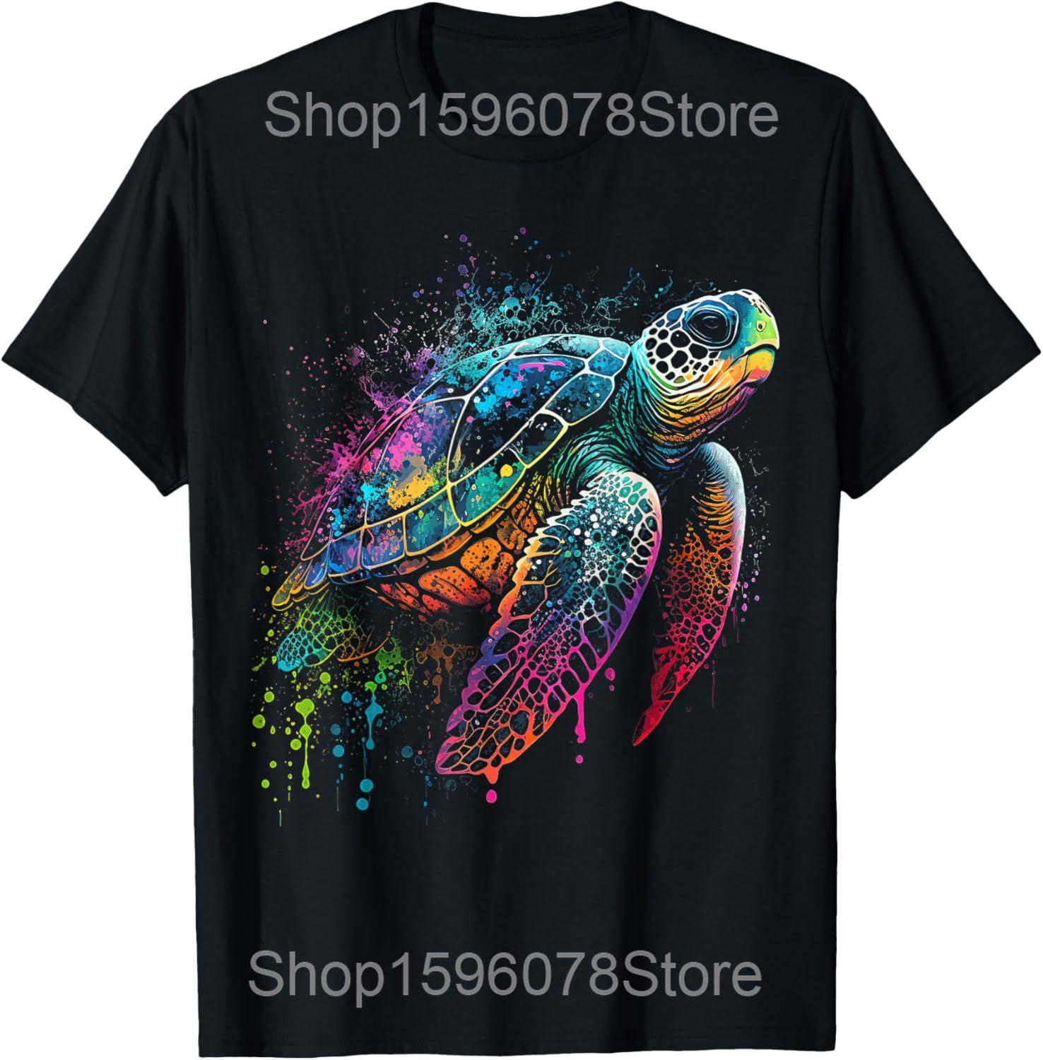 

Sea Turtle Just a Girl Who Loves Turtles Meme T Shirts Men Humor Streetwear Tee Shirt Short Sleeve Unisex Loose Clothing S