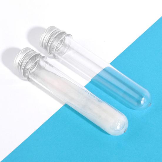 5 ks 40ml lahvičky na zkumavky Průhledné lesklé nepropustné Víceúčelová opakovaně použitelná nádoba na vzorky Kovový uzávěr Laboratorní zkumavky Vzorkové lahvičky na svatbu