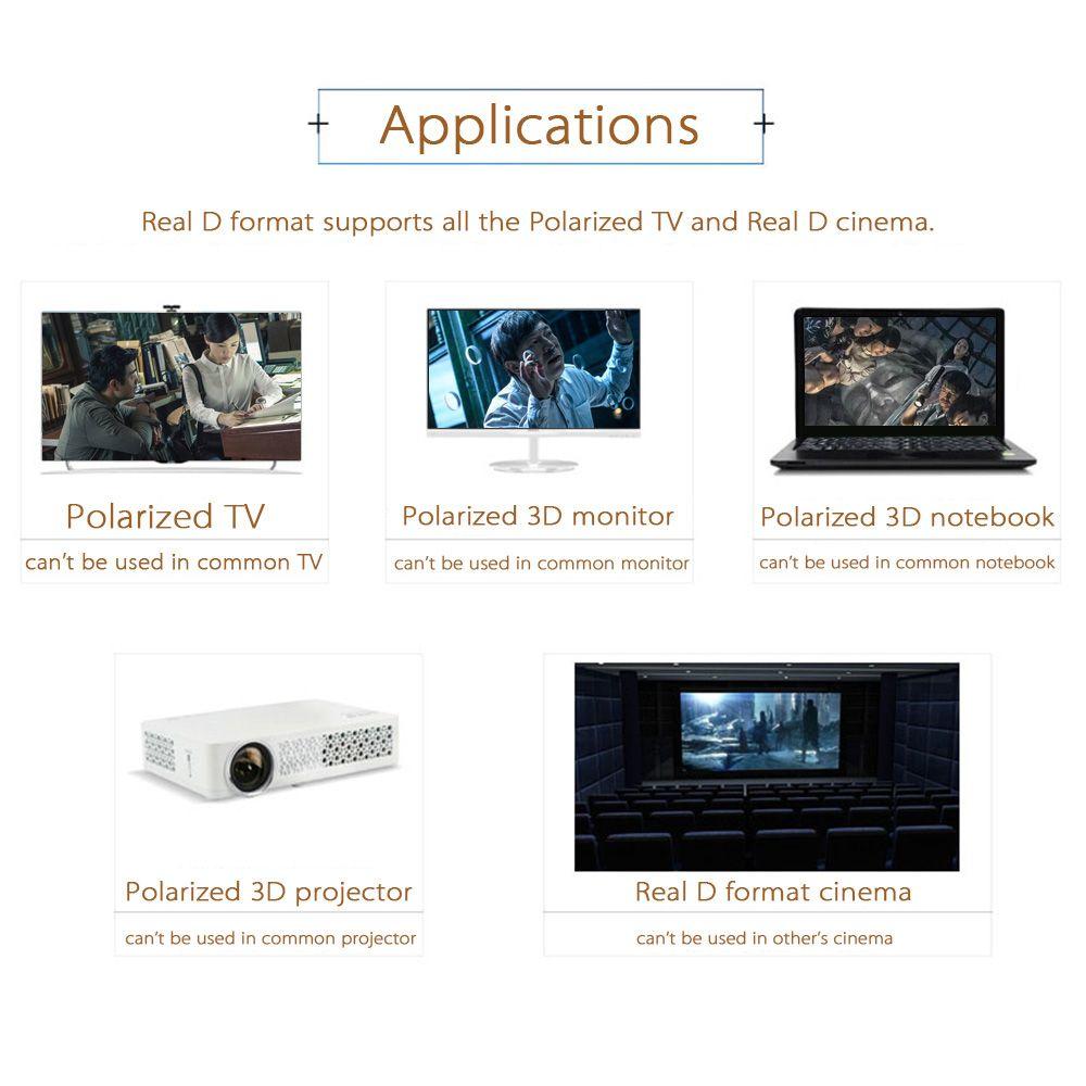 Circular DVD Home Theater TV Film Projector 3D Vision Movie Glasses Dimensional Anaglyph 3D Glasses