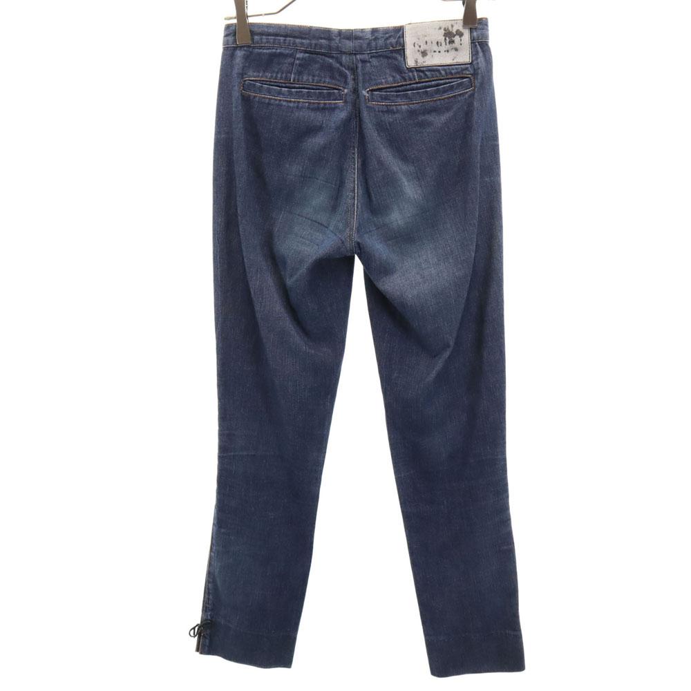 GUCCI made in Italy Chambray Cropped pants 38 Women Used