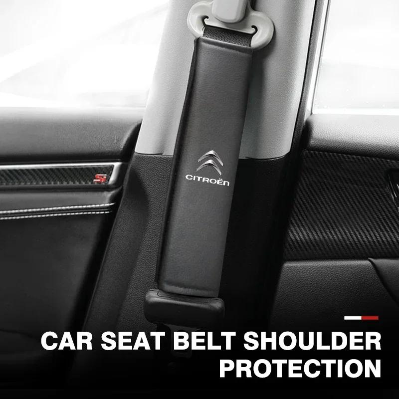 Car Safety Belt Shoulder Cover Breathable Protection For Citroen Jumper Celysee Cactus Picasso Aircross Saxo Grand