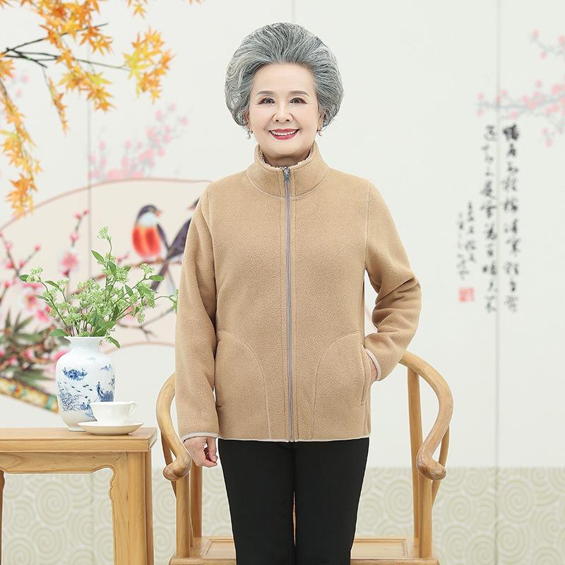 

Женщины носят флисовую одежду с обеих сторон, осенне-зимнюю флисовую утолщенную теплую коралловую флисовую куртку-кардиган 5XL (recommended 150-80 kg) хаки