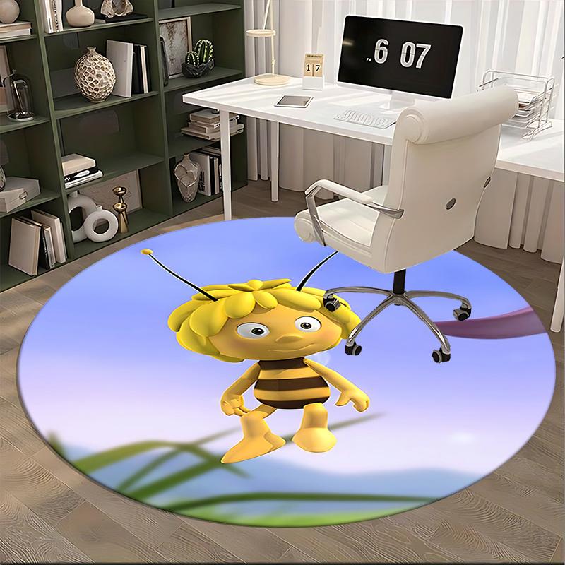 Bee Chair Mat Round Carpet - Home Decor