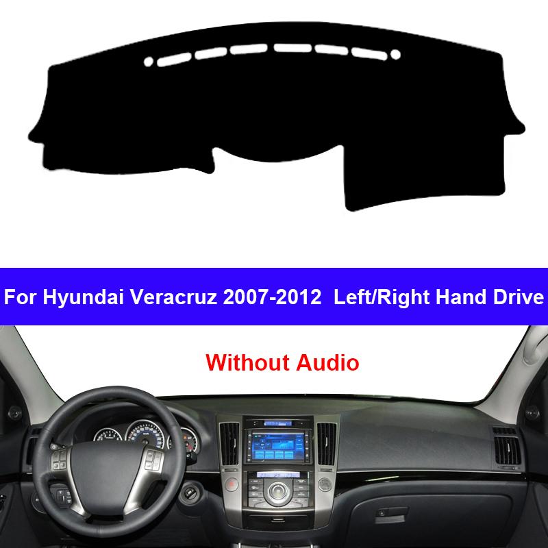 Car Dashboard Cover DashMat Carpet Cape For Hyundai Veracruz 2007 2008 2009 2010 2011 2012 Without Audio Protector Cushion
