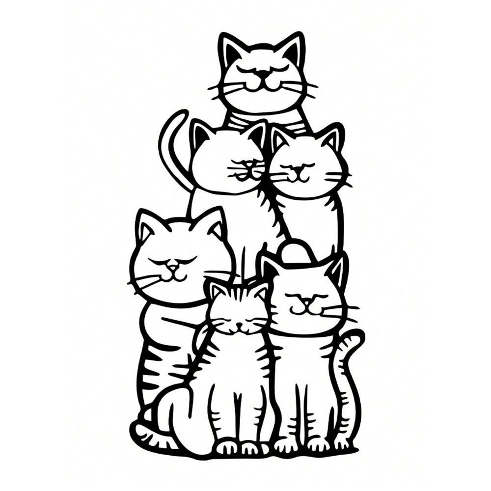 Minimalist Cat Silhouette Wall Art - Whimsical Metal Hanging Decor For Cat Lovers, Perfect For Outdoor Holiday Displays