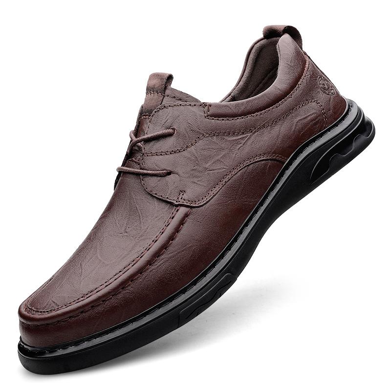 

Повседневные мужские кожаные туфли из натуральной кожи высокого качества в мужском стиле для отдыха, бизнеса, вечеринок, повседневные, офисные туфли для взрослых, черные, коричневые 44 коричневый