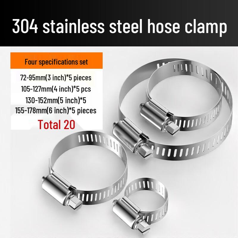 Alliance 304 Stainless Steel Hose Clamp Set