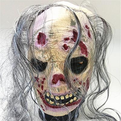 Scary Disgusting Rotten Face Zombie Horror Rotten Zombie Mask Halloween Haunted House Mask Walking Dead Head Cover