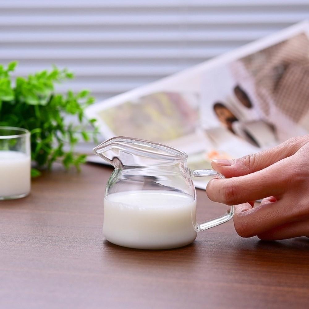 100/150 ml Glasmjölkkopp Värmetålig Gräddkanna Kaffebryggning