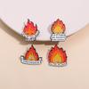 FIRE DEMON Enamel Pins Custom She Likes My Spark Brooches Lapel Badges Anime Jewelry Gift for Kids Friends