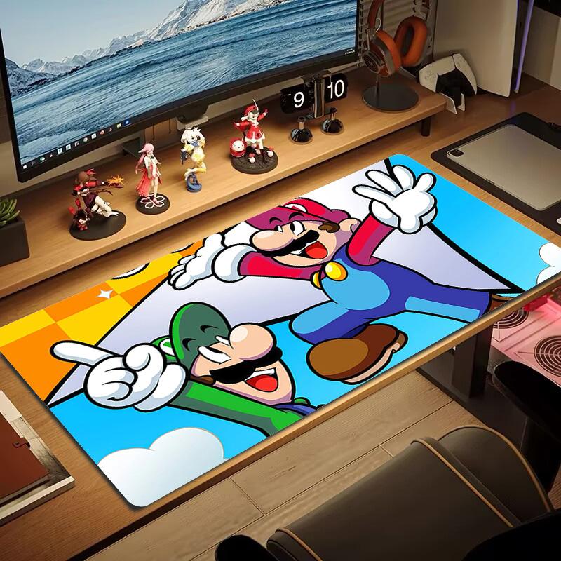 Super Mario3 Print Cushion Non-slip Laptop Tablet Big Mousepad XXL Mat Mini PC Playmat With Lock edge