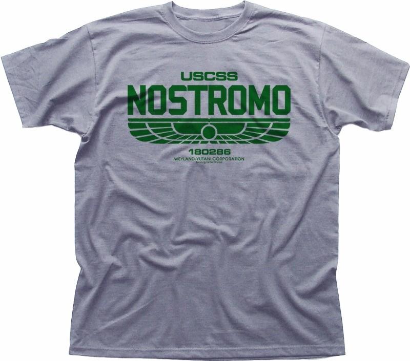 ALIENS USCSS NOSTROMO Weyland Yutani heather grey printed t-shirt OZ5163 S разноцветный