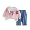 Kids Casual Long-Sleeve Set, Comfortable Daily Wear Outfits