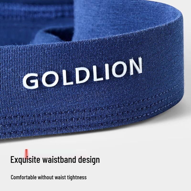 Goldlion Men's 7A Antibacterial Pure Cotton Briefs 3-Pack